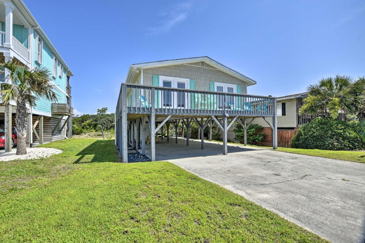 Oak Island Beach Abode With Deck Walk To Shore! Exterior foto